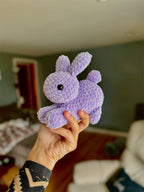 Laying Bunny Amigurumi Plush