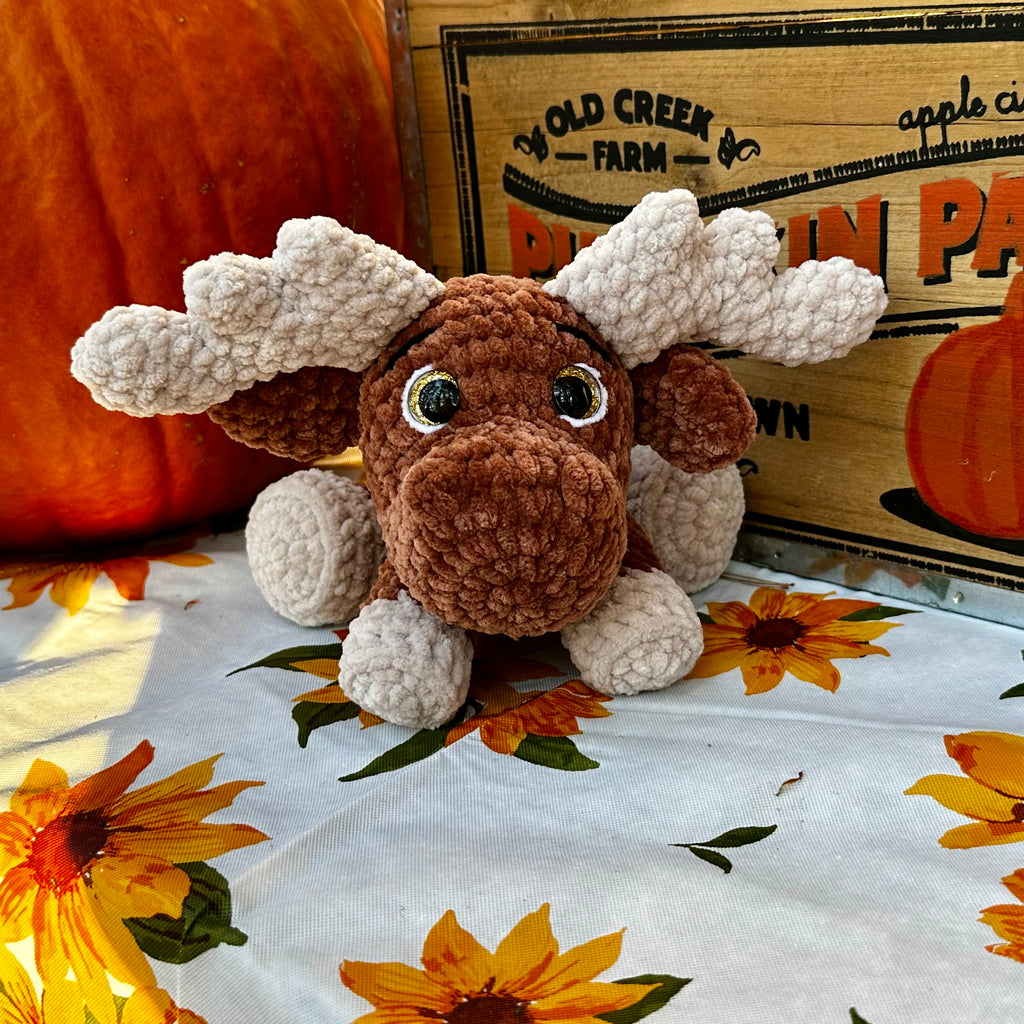 Melvin the Moose Amigurumi Plush