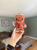 Gingerbread Friend Amigurumi Plush