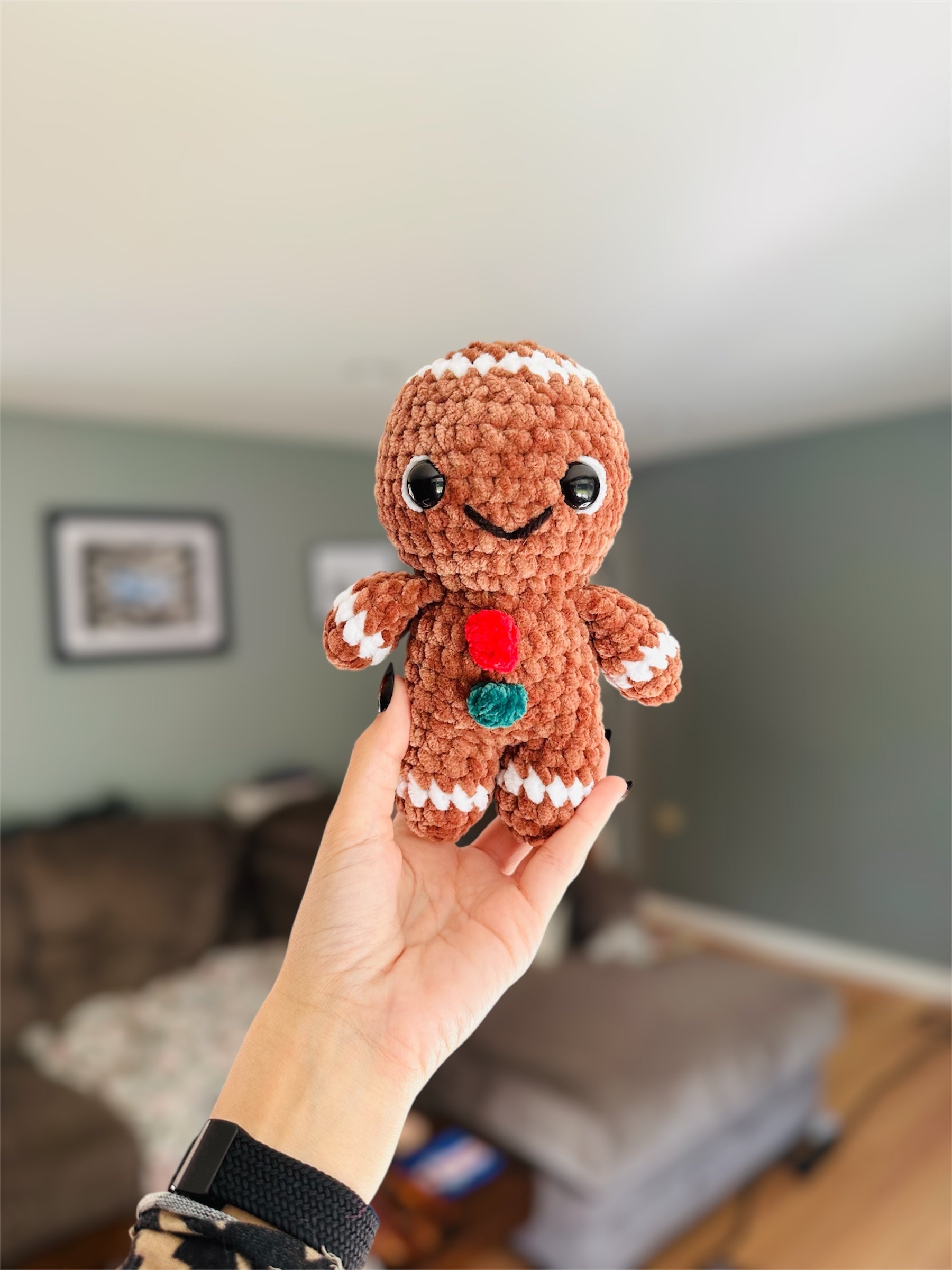 Gingerbread Friend Amigurumi Plush