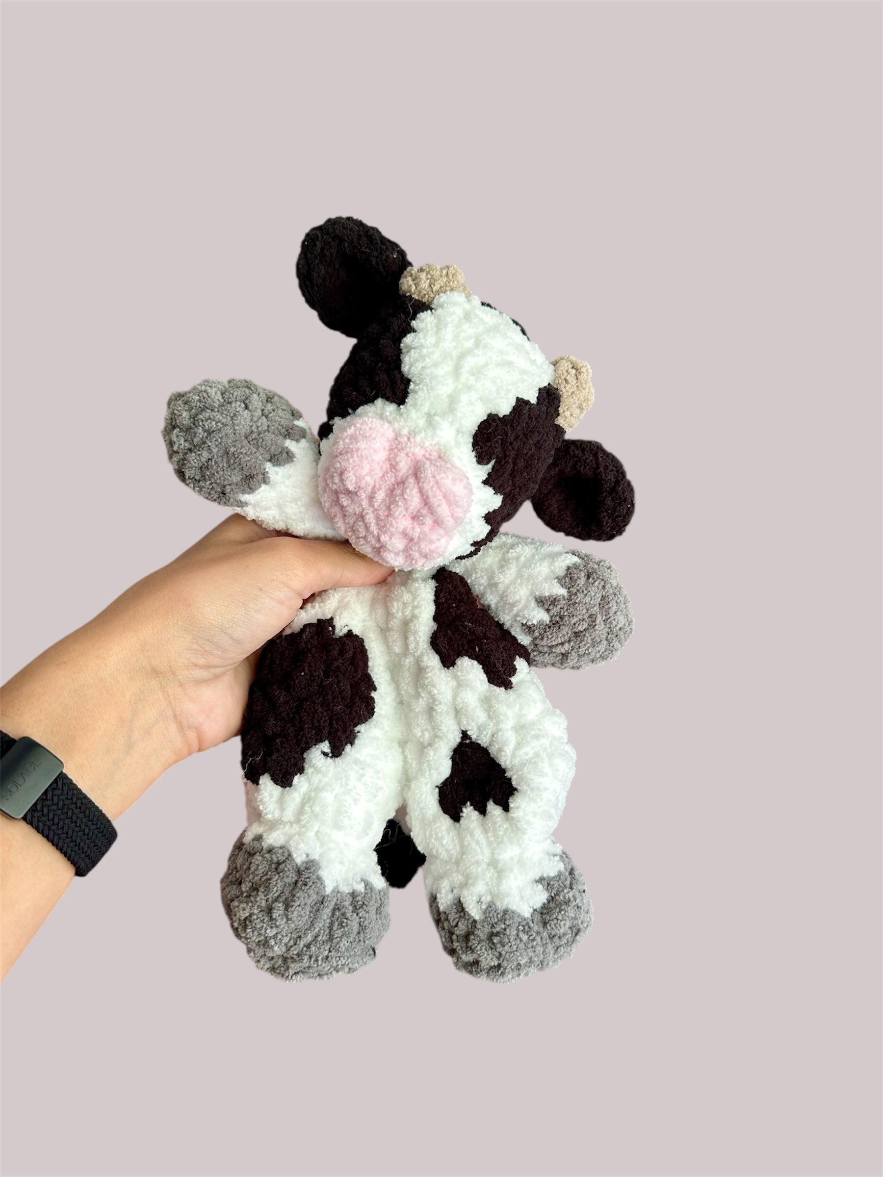 Cow Snuggler Amigurumi Plush