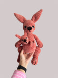 Kangaroo Pair Amigurumi Plush