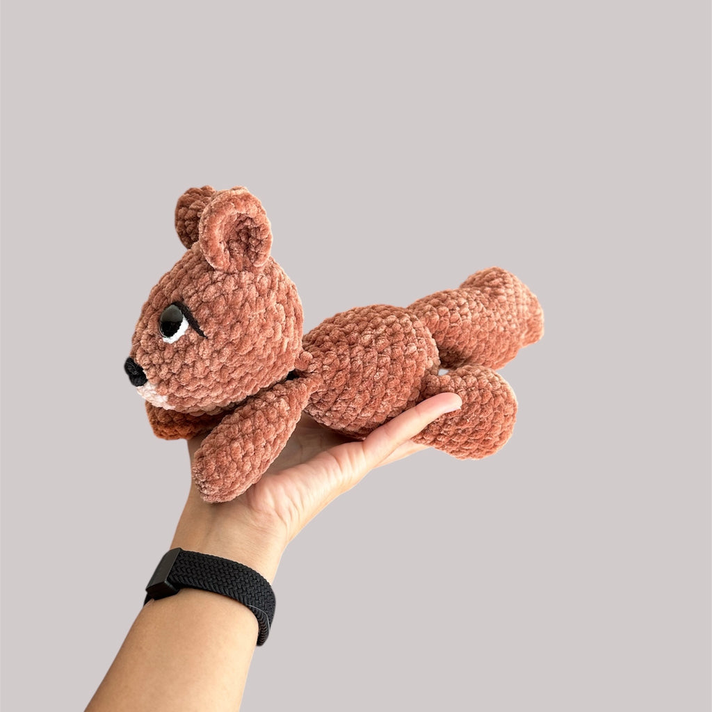 Squeak the Squirrel Amigurumi Plush