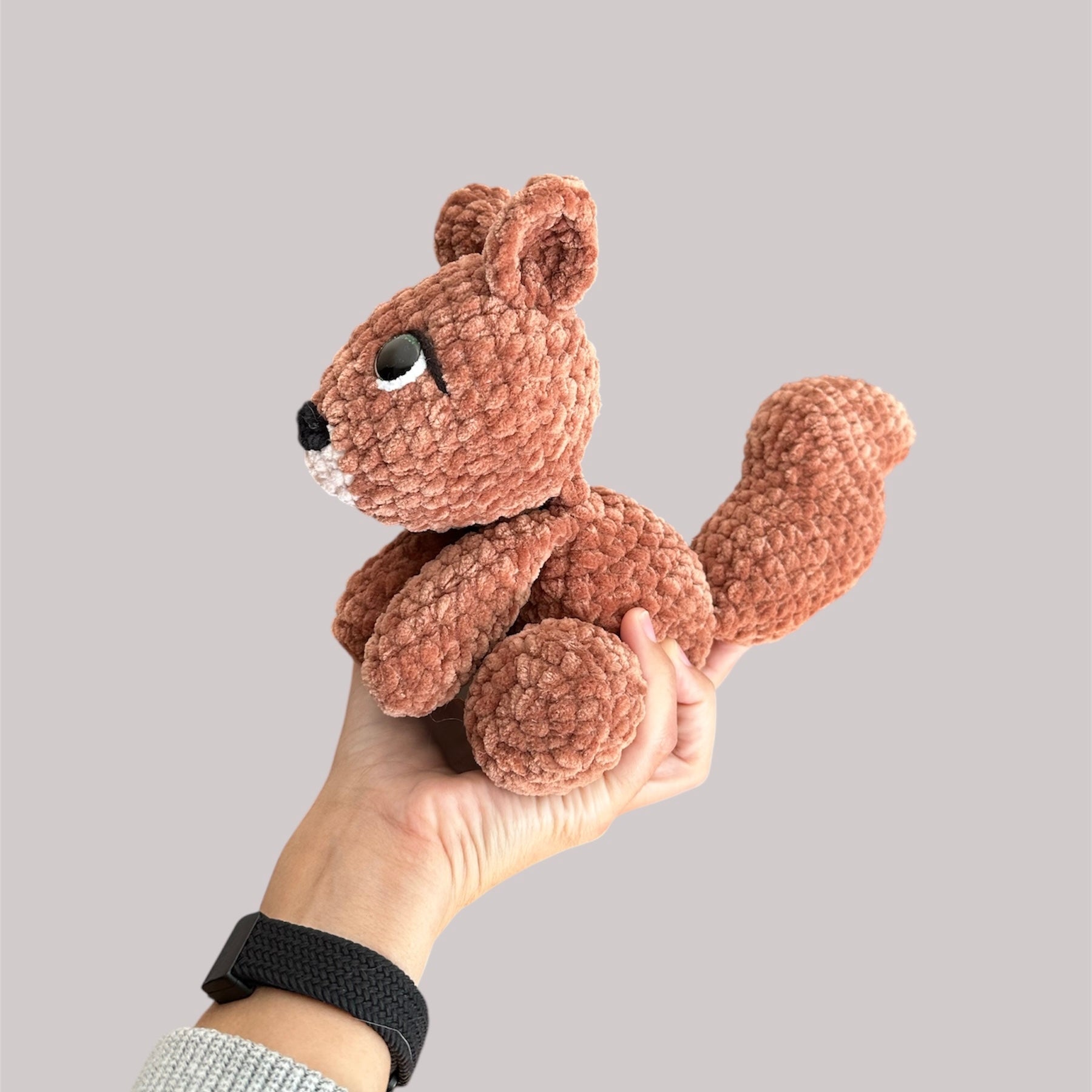 Squeak the Squirrel Amigurumi Plush