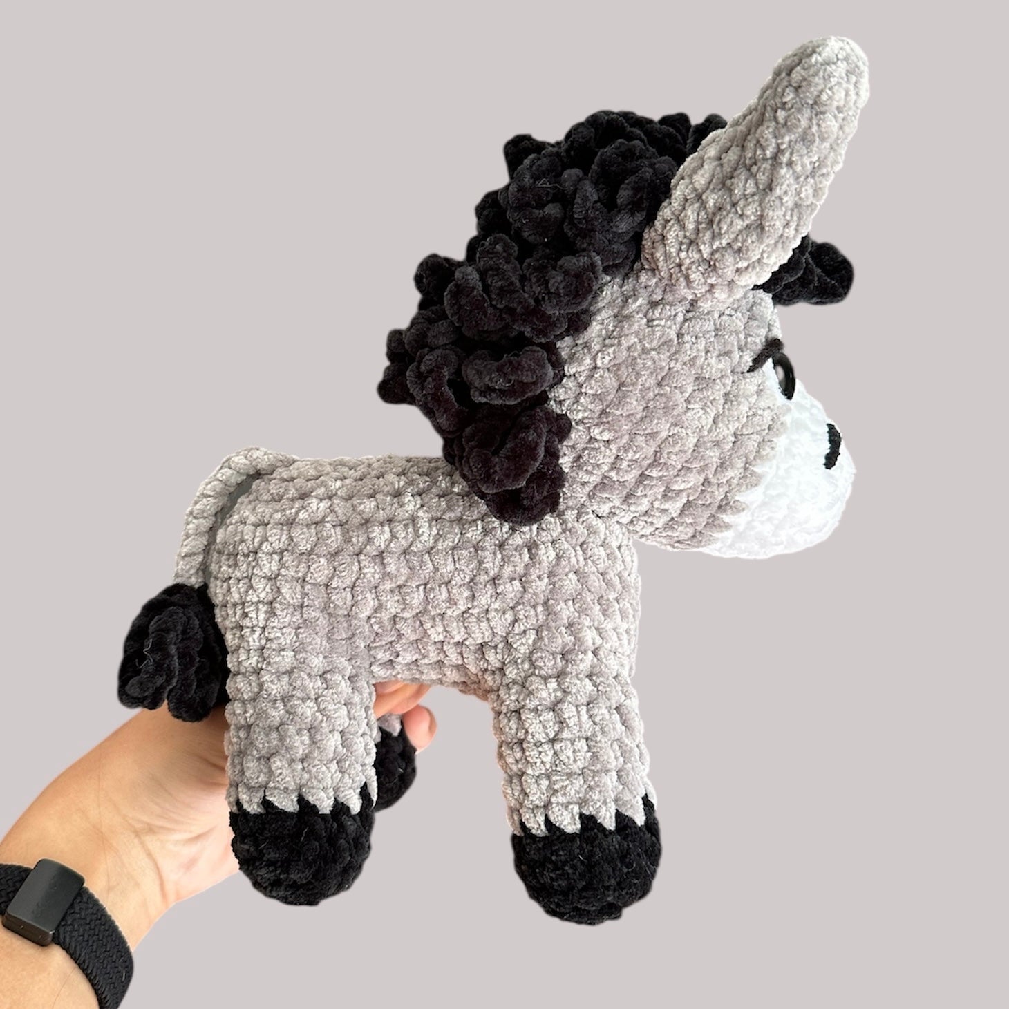 Standing Donkey Amigurumi Plush